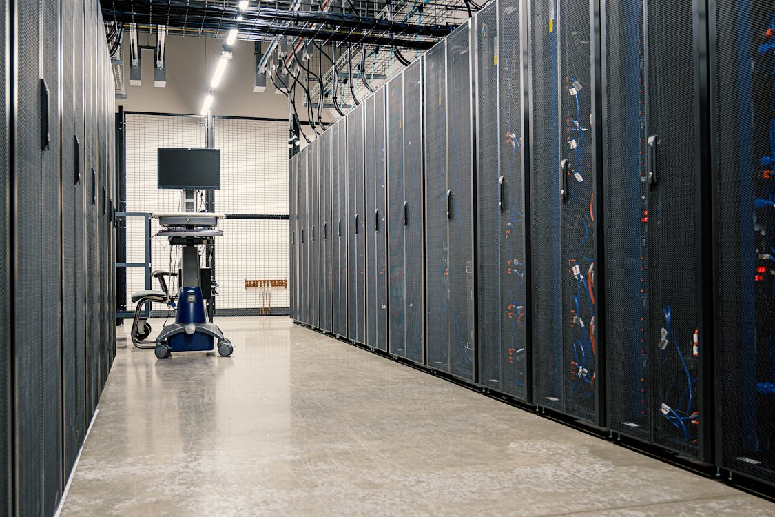 Lokale Server-Infrastruktur in einem Rechenzentrum